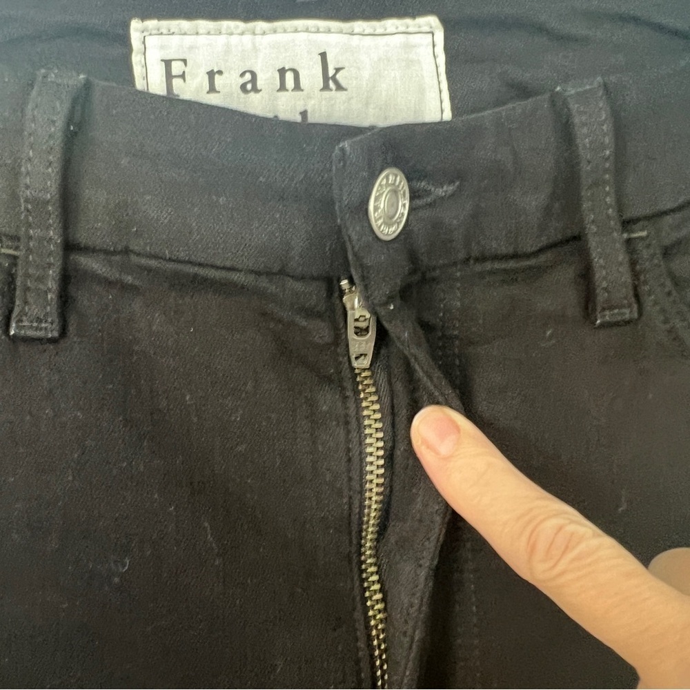 FRANK & EILEEN Women Sligo Denim Ankle Jeans Raw hem Black Size 27 - Picture 13 of 13